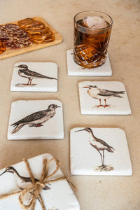 Set 4 Posavasos Con Diseño De Aves - Cristina Oria