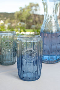 Vaso Cristal Tonos Azules - Cristina Oria